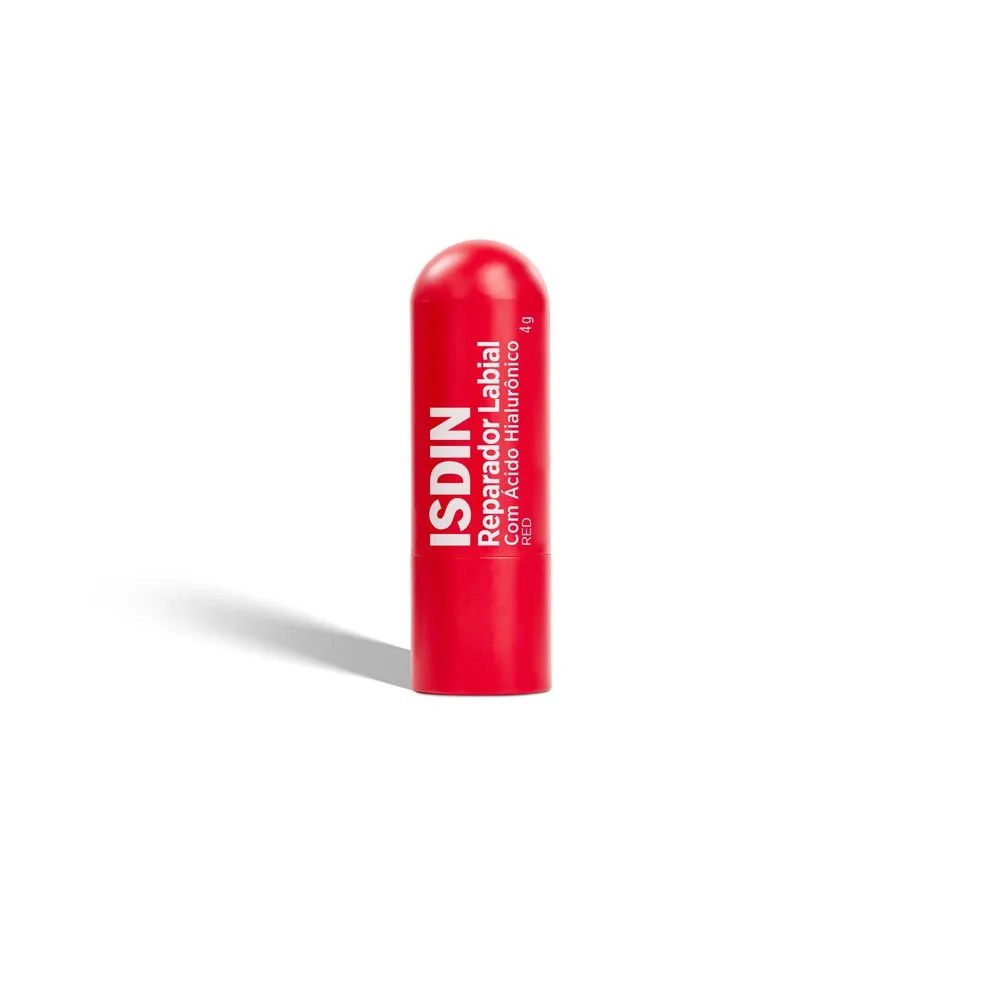 Reparador Labial Isdin Stick Red 4gr — foto do produto em fundo branco