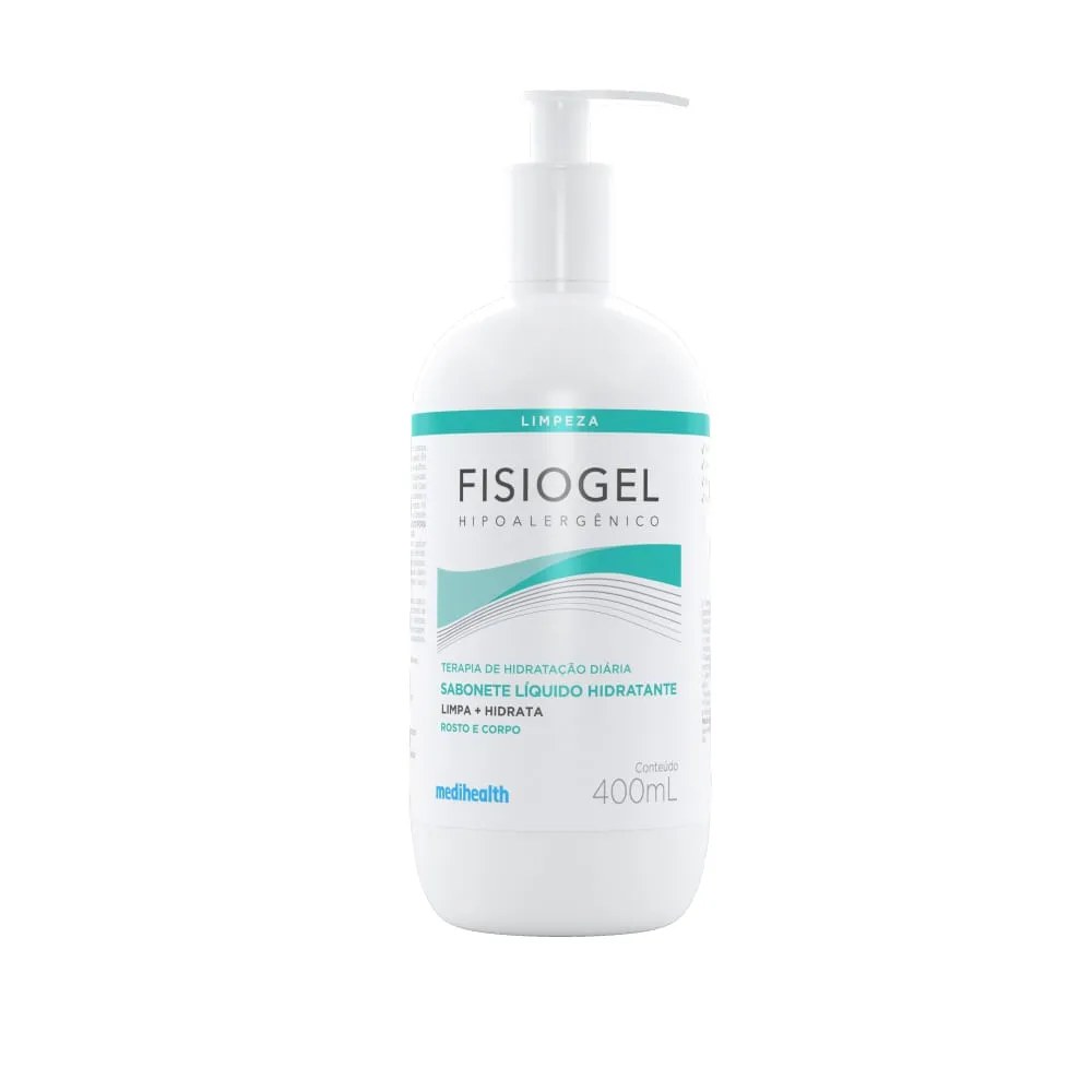 Sabonete Líquido Fisiogel Hidratante 400ml — foto do produto em fundo branco