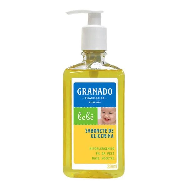 Sabonete Líquido Granado Bebê 250ml — foto do produto em fundo branco