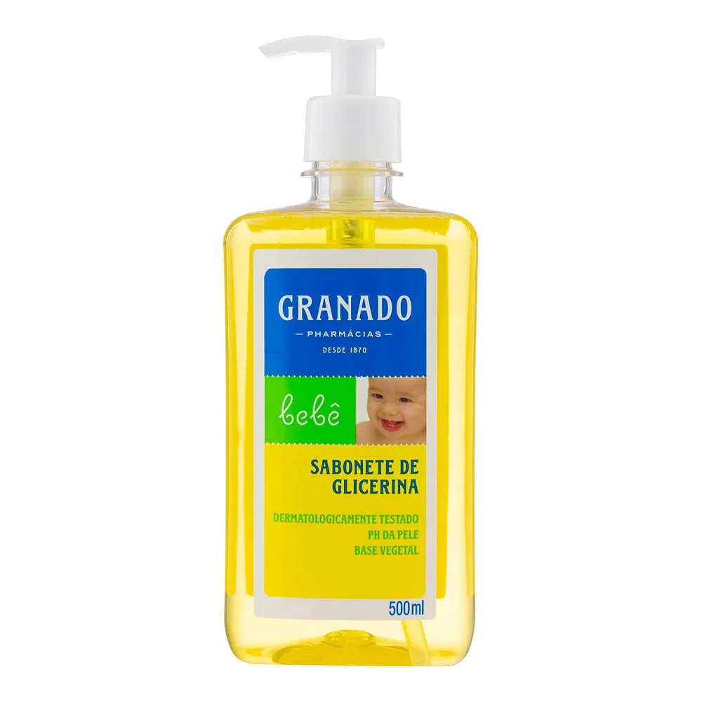 Sabonete Líquido Granado Bebê 500ml — foto do produto em fundo branco