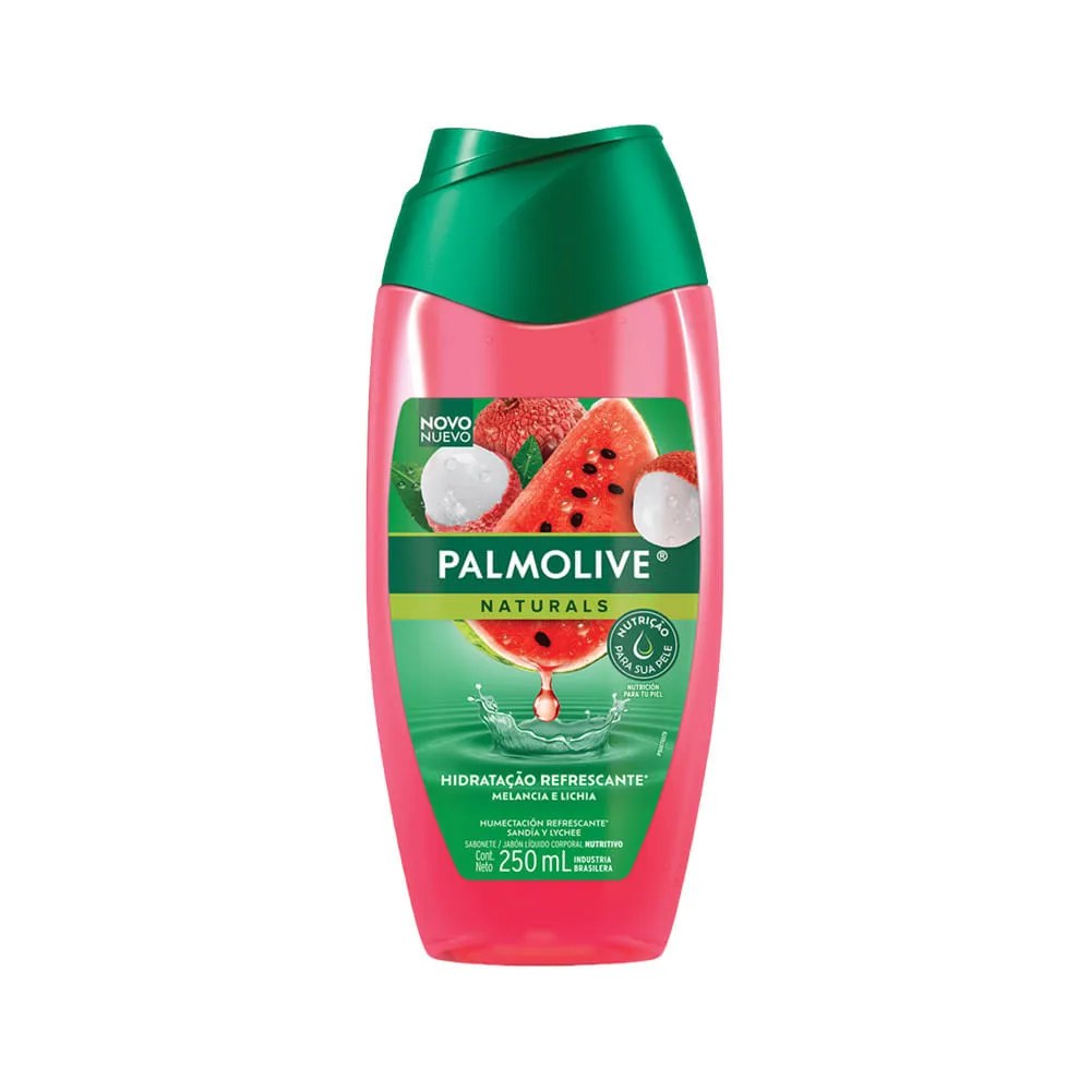 Sabonete Liquido Palmolive Naturals Melancia E Lichia 250ml — foto do produto em fundo branco