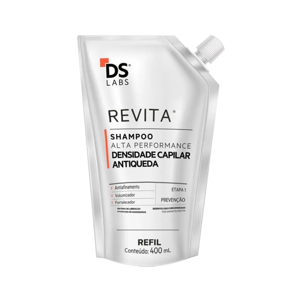 Shampoo Antiqueda Revita Alta Performance Densidade Capilar 400ml Refil — foto do produto em fundo branco