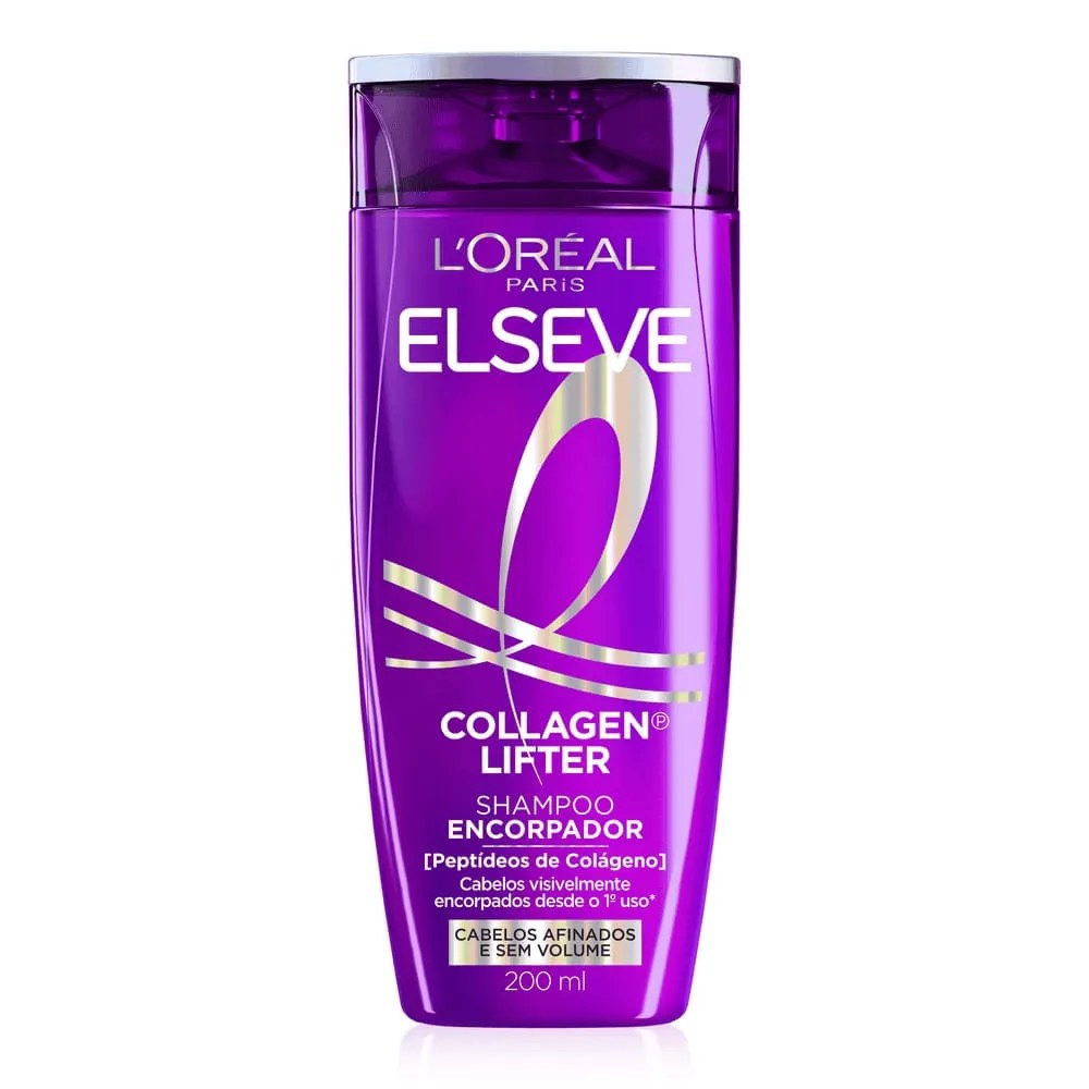 Shampoo Elseve Collagen Lifter 200ml — foto do produto em fundo branco