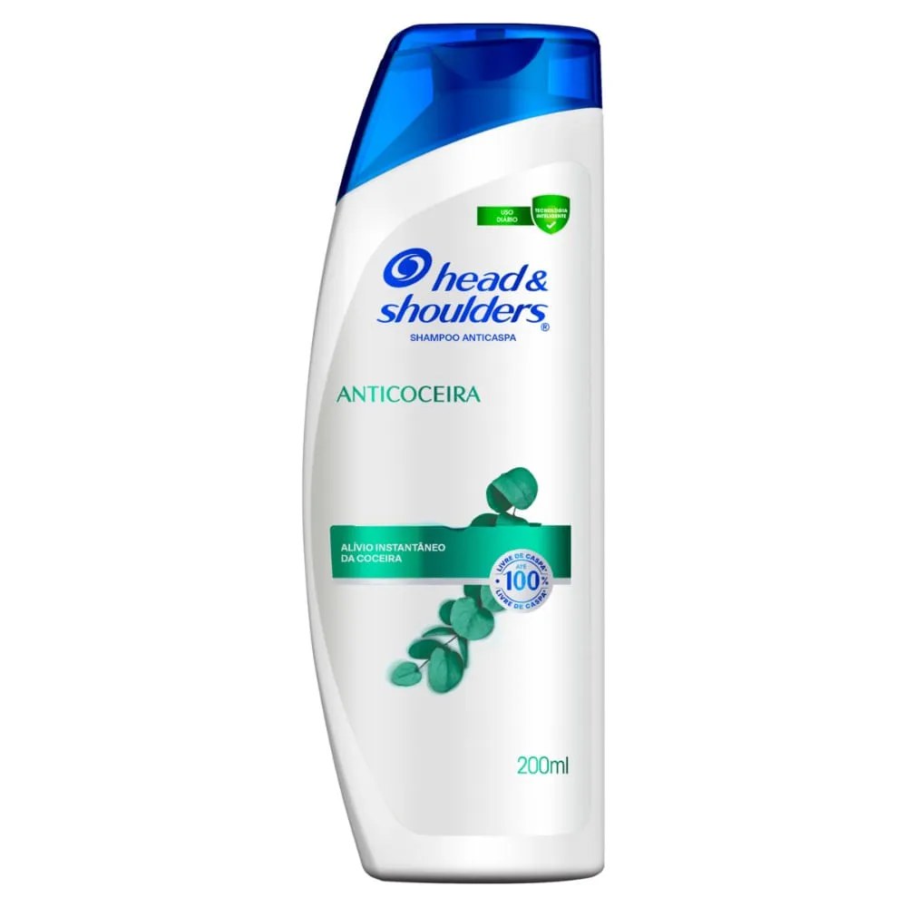Shampoo Head Shoulders Anticoceira 200ml — foto do produto em fundo branco