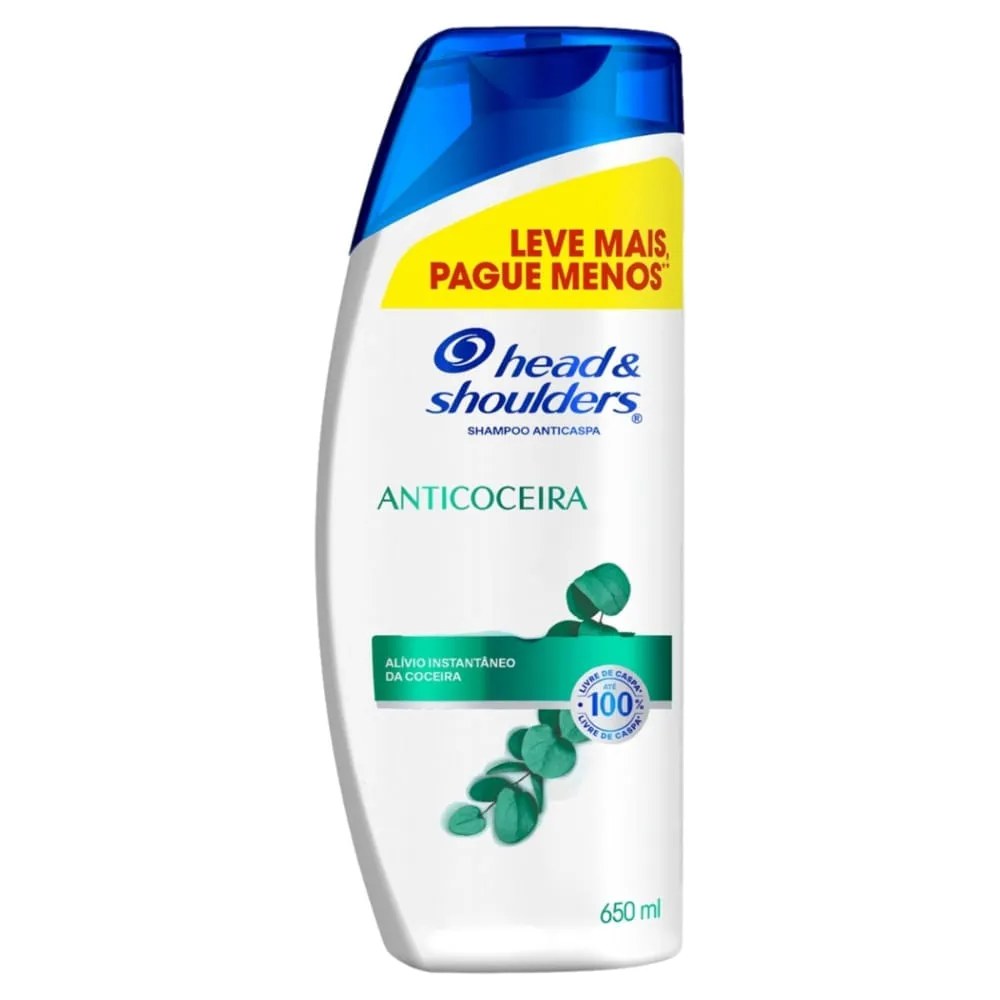 Shampoo Head Shoulders Anticoceira 650ml — foto do produto em fundo branco