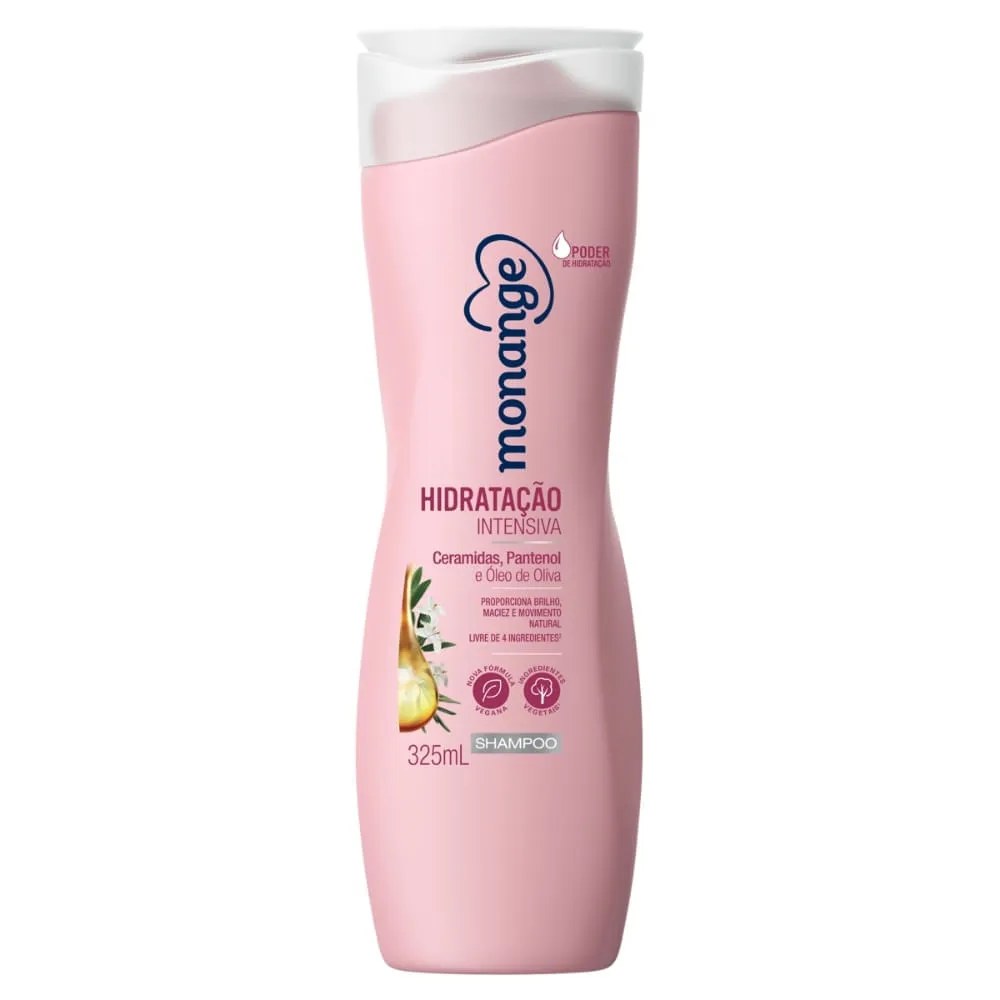 Shampoo Monange Hidratação Intensiva 325ml — foto do produto em fundo branco
