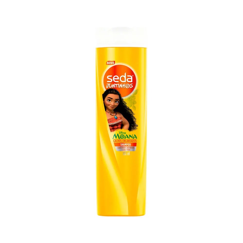 Shampoo Seda Juntinhos 300ml Moana Cachos — foto do produto em fundo branco