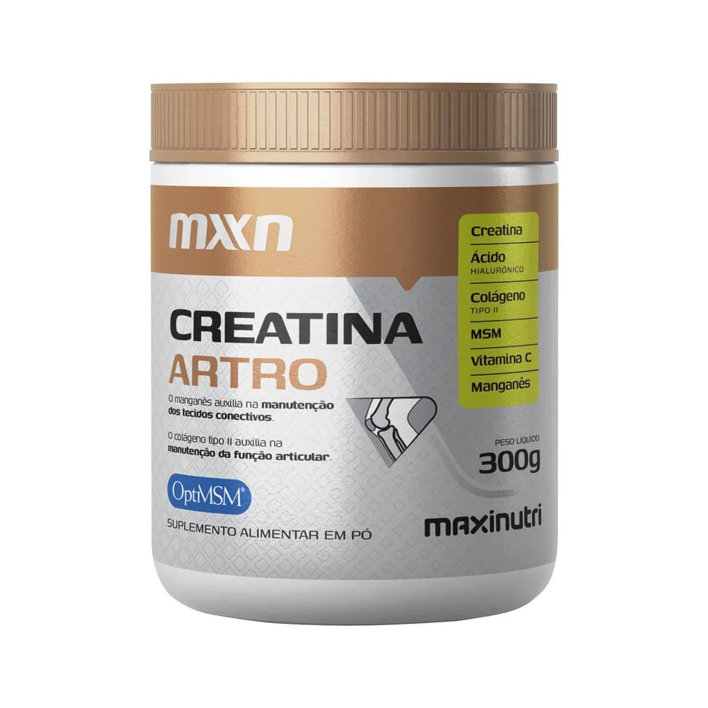 Suplemento Alimentar Creatina Artro Maxinutri 300gr — foto do produto em fundo branco