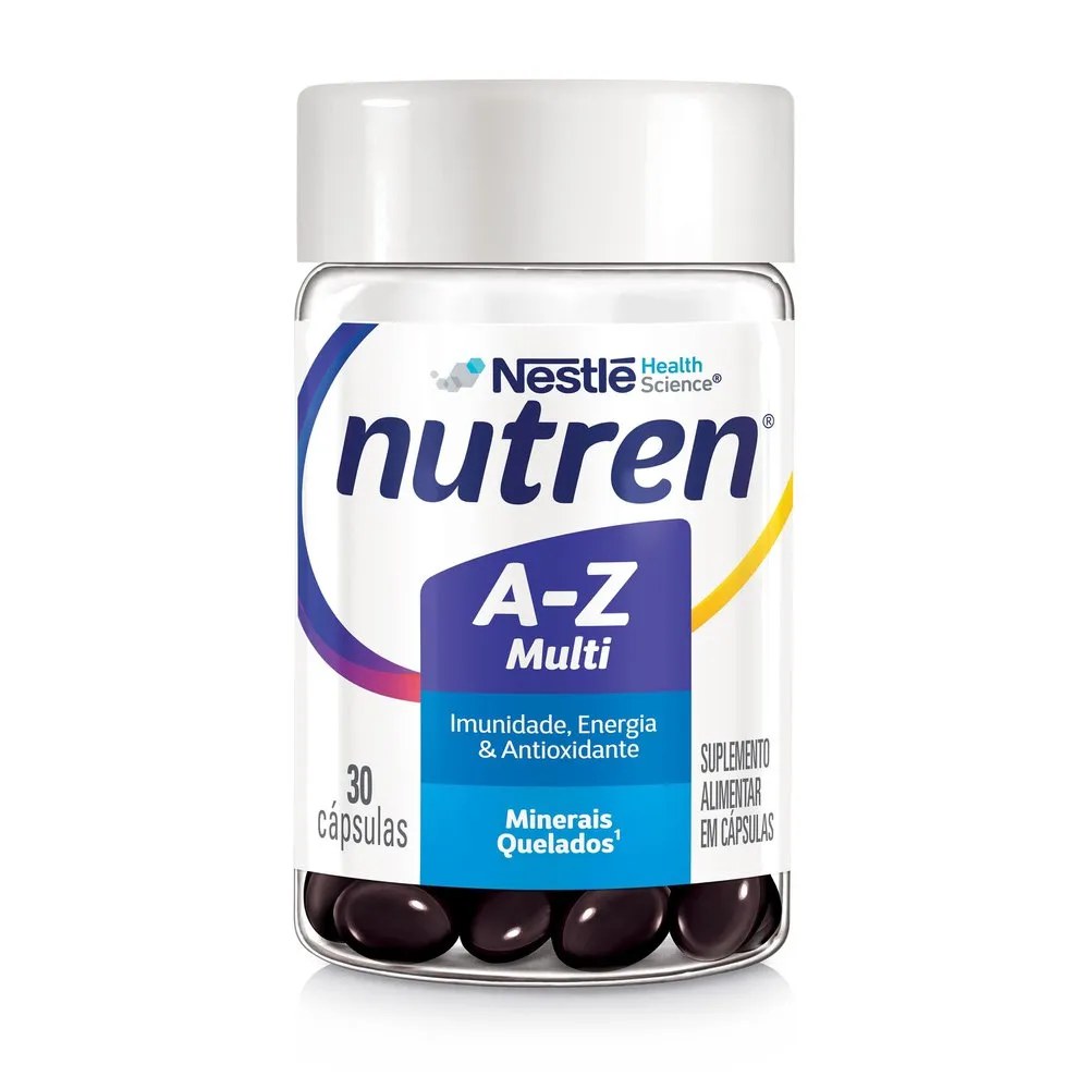 Suplemento Alimentar Nutren A-z Multivitamínico 30 Cápsulas — foto do produto em fundo branco