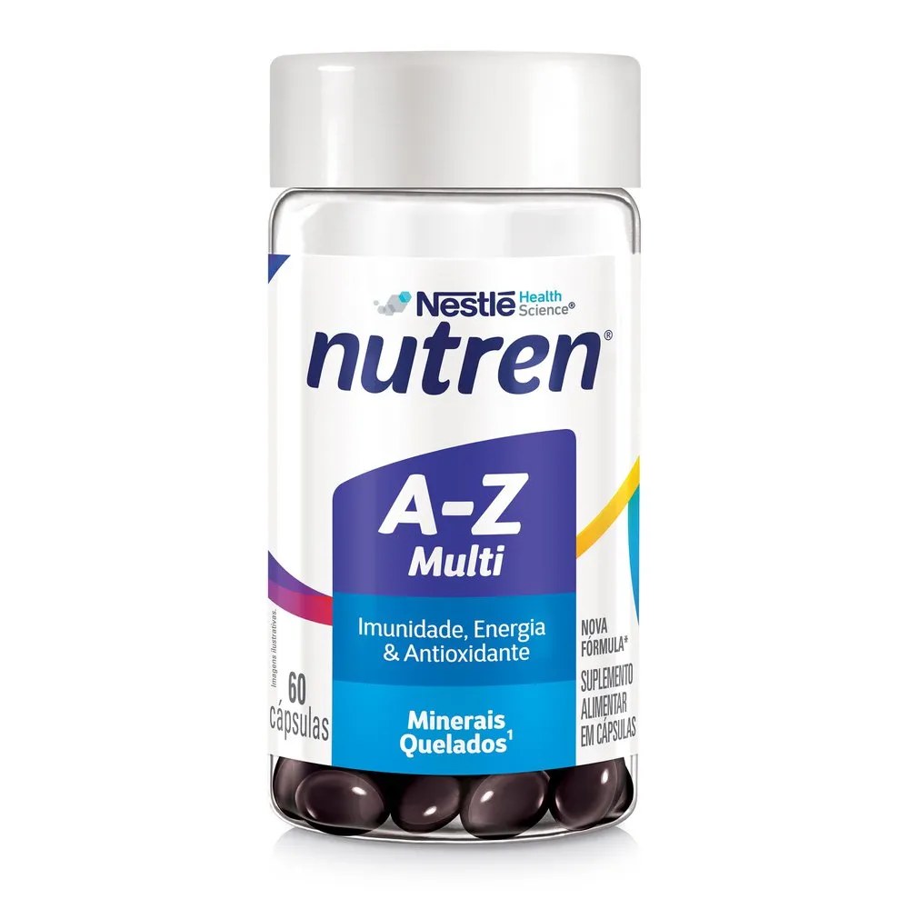 Suplemento Alimentar Nutren A-z Multivitaminico 60 Capsulas — foto do produto em fundo branco