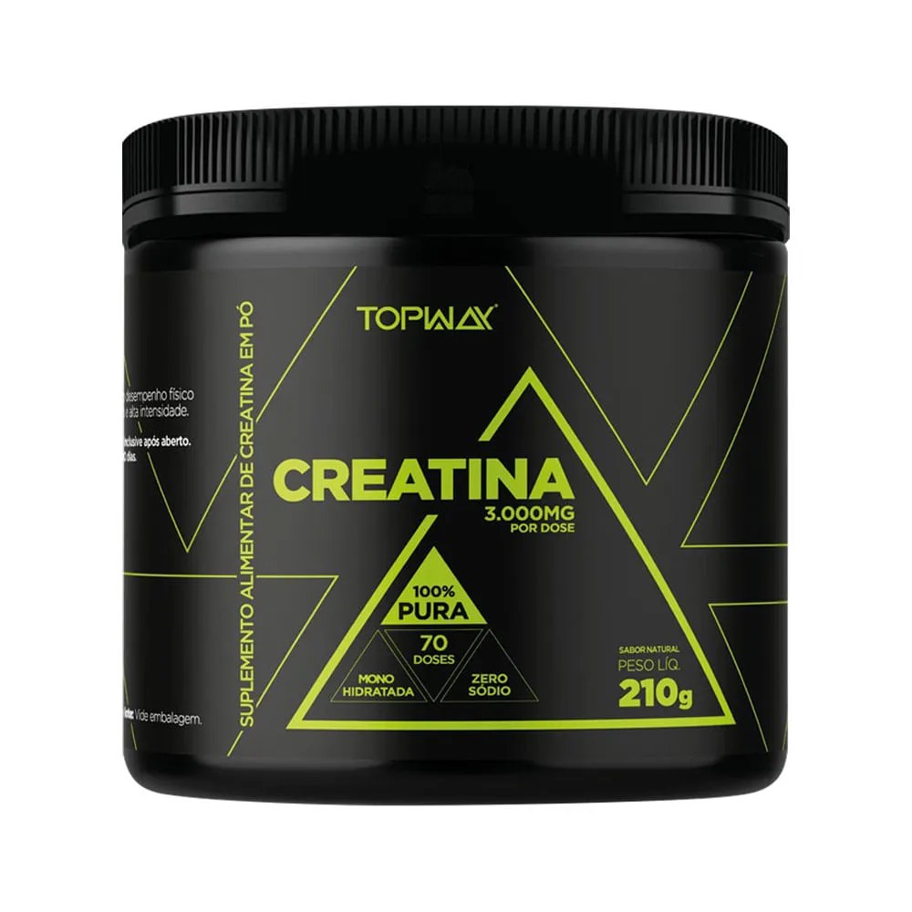 Topway Creatina 210gr Pura — foto do produto em fundo branco