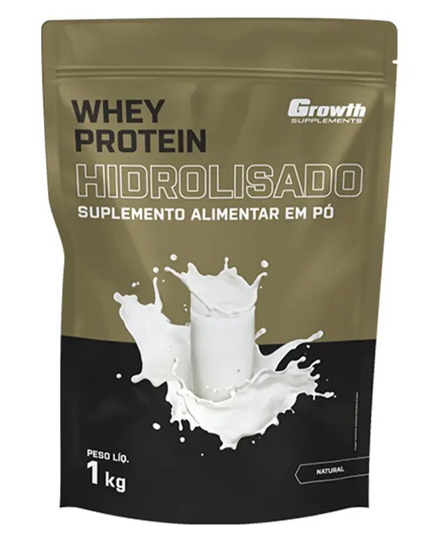 Whey Protein Hidrolisado 1Kg Sabor Natural — foto do produto em fundo branco